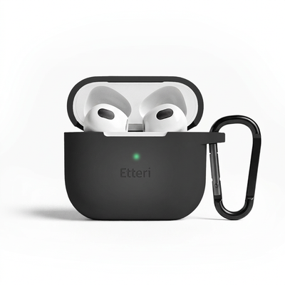 Silikónový obal Etteri pre AirPods 3 čierny