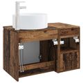 vidaXL Sada kúpeľňového nábytku 2 ks Staré drevo Kompozitné drevo