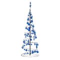 vidaXL LED vianočný stromček s ozdobami 100 LED teplá biela 150 cm