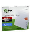 Q-114P LED panel 12W 1200lm 4000K biely - štvorcový prisadený Qtec