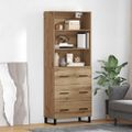 vidaXL Highboard 2 ks Remeselný dub 69,5 x 34 x 180 cm