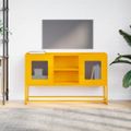 vidaXL TV skrinka horčicovožltá 100,5x39x60,5 cm oceľ