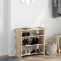 vidaXL Regál na topánky dub sonoma 60x25x62 cm spracované drevo