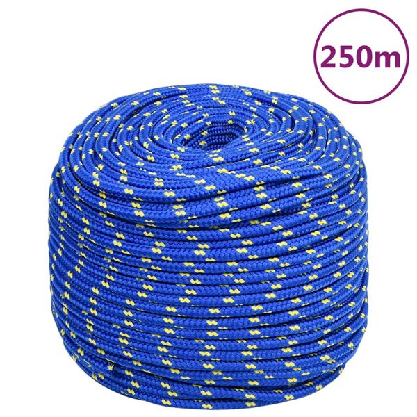 vidaXL Lodné lano modré 6 mm 250 m polypropylén