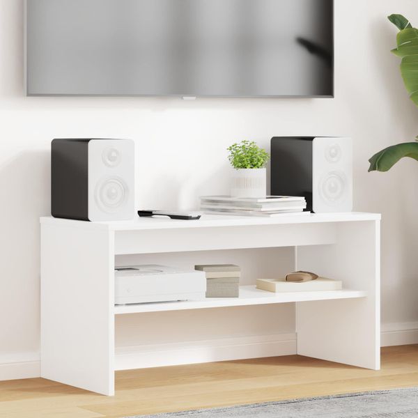 vidaXL TV skrinka 80 x 35 x 40 cm Biela Kompozitné drevo
