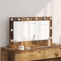 vidaXL Toaletné zrkadlo Staré drevo 80 x 45 x 18 cm Obdĺžnikový