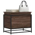 vidaXL Úložný box s vekom hnedý dub 60x40x51,5 cm kompozitné drevo