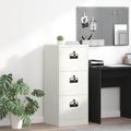 vidaXL Skriňa na dokumenty so zásuvkou Biela 45,5 x 42 x 106,5 cm