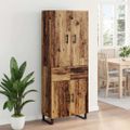 vidaXL Highboard 2 ks Staré drevo 69,5 x 34 x 180 cm