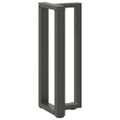 vidaXL Nohy konzolového stolíka v tvare T, 2 ks, antracitové, 25x28x(72-73) cm, oceľ
