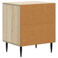 vidaXL Nočný stolík Dub sonoma 43 x 34,5 x 50 cm Kompozitné drevo