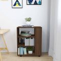 vidaXL Skrinka na kolieskach hnedý dub 60x35x72 cm spracované drevo