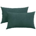 vidaXL Vankúše na pohovku 2 pcs Tmavozelená 50 x 30 cm