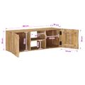 vidaXL Nástenný TV kabinet s poličkou s úložiskom 100 x 30 x 35 cm