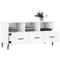 vidaXL TV stolík biely 102x36x50 cm kompozitné drevo