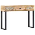 vidaXL Konzolový stolík 110x30x76 cm masívne mangovníkové drevo