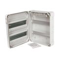 Rozvádzač FlatBOX 5926 IP65, 26mod., na omietku, priehl. dvere, 340x270x119,5mm
