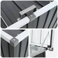 vidaXL Záhradný úložný box antracitový 129x67x65 cm