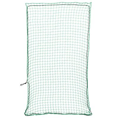 vidaXL Sieť na prívesný vozík s elastickým lanom, zelená 3,5x2 m, PP