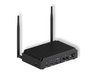 Barebone - SFF 1 x Atom x7 x7211E / až 3.2 GHz - RAM 0 GB - SSD - eMMC 64 GB - UHD Graphics - IEEE 802.11ax (Wi-Fi 6E), 2.5 Gigabit Ethernet, Gigabit Ethernet, Bluetooth 5.2 - černá