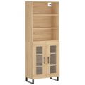 vidaXL Vysoká skrinka dub sonoma 69,5x34x180 cm spracované drevo