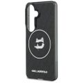 Obal Karl Lagerfeld IML Repeated Choupette MagSafe pre Samsung Galaxy S26 čierny