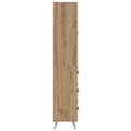 vidaXL Highboard Remeselný dub 69,5 x 34 x 180 cm Kompozitné drevo