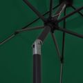 vidaXL Záhradný slnečník s LED, hliníková tyč 300 cm, zelený
