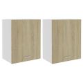 vidaXL Závesné skrinky “Lyon” 2 ks, dub sonoma 50x31x60 cm