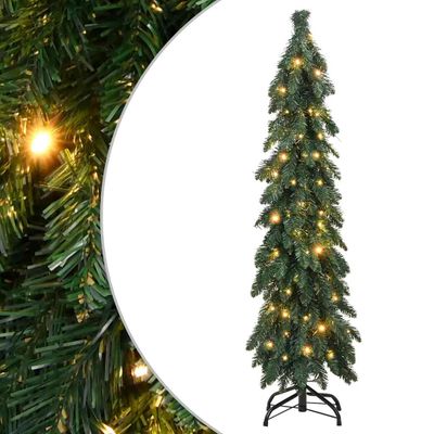 vidaXL Umelý predsvietený vianočný stromček s 80 LED 150 cm