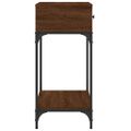 vidaXL Konzolový stolík hnedý dub 75 x 34,5 x 75 cm kompozitné drevo