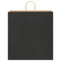 vidaXL Papierové tašky 250 ks s rúčkami, čierna, 45x17x48 cm