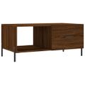 vidaXL Konferenčný stolík hnedý dub 90x50x40 cm kompozitné drevo
