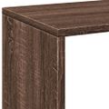 vidaXL Rozdeľovacia knižnica hnedý dub 69,5x29x69,5 cm kompozit. drevo