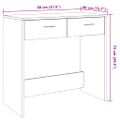 vidaXL Písací stôl staré drevo 80x40x75 cm kompozitné drevo