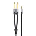 Audio kábel mini jack 3,5 mm na 2x jack 6,35 mm samec Vention BARHK 8 m