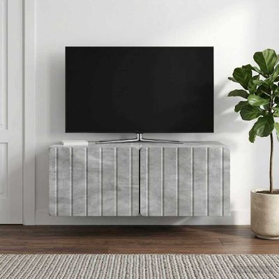 vidaXL Nástenná TV skrinka 78,5 x 41 x 30 cm Betónovo sivá