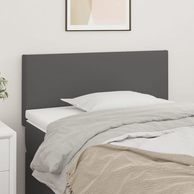 VidaXL Čelo postele sivé 90x5x78/88 cm umelá koža