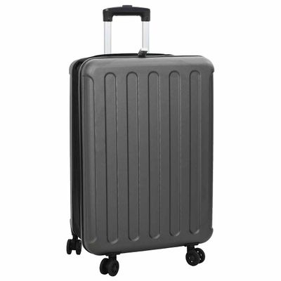vidaXL Kufor so zámkom Tmavo šedá 43 x 27 x 66 cm ABS plast