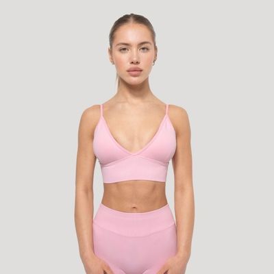 Športová podprsenka Luma Baby Pink - GymBeam, veľkosť L