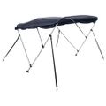 vidaXL Strieška Bimini s 3 oblúkmi a stenami 183x(185-198)x137 cm