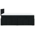 vidaXL Boxspring posteľ s matracom čierna 120x190 cm látka