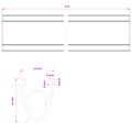 vidaXL Tesnenie garážových dverí Čierna 41 x 33 mm 4 m PVC