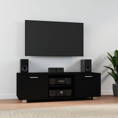 vidaXL TV skrinka čierna 120x40,5x35 cm spracované drevo