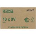 DELTACO ULTIMATE, Batéria alkalická 9V 6LR61 10ks