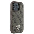 Puzdro Guess pre iPhone 16 Pro Max 6,9" GUHCP16XP4TDPW Leather 4G Triangle Strass hnedé MagSafe