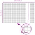 vidaXL Zvarené pletivo s podperami 25 x 0,8 m PVC potiahnutá oceľ Sivá