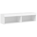 vidaXL TV skrinky s LED svetlami 2 ks biele 60x30x30 cm