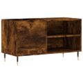 vidaXL Skrinka na platne dymový dub 85x38x48 cm kompozitné drevo