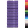 vidaXL Sprchové osušky FROGN 10 ks fialové 70x140 cm 360 g/m²